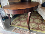 High Ethan Allen dining table with two leaves