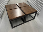 Unique Quad Square Coffee Table(s)
