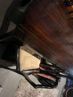 Restoration hardware beautiful large dining table and six chairs