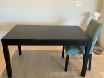 Ikea dining table 32” by 54” and 2 chairs