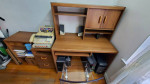 Home Office 3pc Set Computer Desk/Printer Table w/Shelfs/Storage/Chair