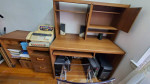 Home Office 3pc Set Computer Desk/Printer Table w/Shelfs/Storage/Chair