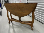 Antique Solid Oak Drop-Leaf Table