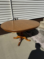 Household Wooden Kitchen Dinning Table With Leaf