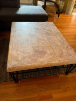 Gorgeous stone top coffee table