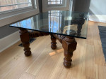 Glass Top Coffee Table