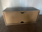 Coffee TABLE with Shelf BLACK Wood Home VIDEO GAME Center Xbox Playstation Ninte