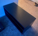 Coffee TABLE with Shelf BLACK Wood Home VIDEO GAME Center Xbox Playstation Ninte