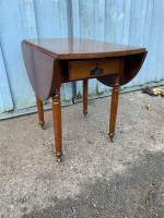 Antique Mahogany Drop Leaf Table.