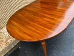 Henkel Harris Solid Cherry Dining Table with 3 Leaves. High End