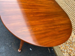 Henkel Harris Solid Cherry Dining Table with 3 Leaves. High End