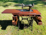 1928 Singer Treadle Sewing Machine and Table