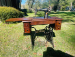 1928 Singer Treadle Sewing Machine and Table