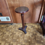 12" ROUND HARDWOOD TABLE