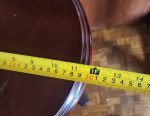 12" ROUND HARDWOOD TABLE