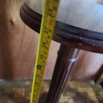 12" ROUND HARDWOOD TABLE