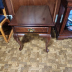 HARDWOOD ONE DRAWER TABLE