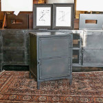 Restoration Hardware Industrial Tool Chest Side Table Aged Gunmetal (Pair)