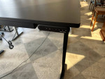 Electric Height Adjustable Table in Black Laminate by Uplift / 6' x 30
