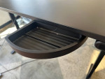 Electric Height Adjustable Table in Black Laminate by Uplift / 6' x 30