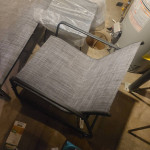 New Outdoor patio furniture set w/ glass table