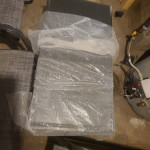 New Outdoor patio furniture set w/ glass table