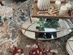 GLASS COFFEE TABLE~END TABLES