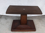 Mid Century MCM Gusdorf Faux Wood Swivel TV Stand Side Table