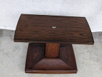 Mid Century MCM Gusdorf Faux Wood Swivel TV Stand Side Table