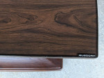 Mid Century MCM Gusdorf Faux Wood Swivel TV Stand Side Table