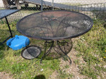 Metal patio table