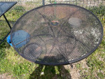Metal patio table