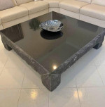 Exquisite black granite coffee table