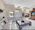 Exquisite black granite coffee table