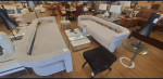 Exquisite black granite coffee table