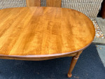 Cushman Colonial Furniture Solid Maple Dining Table with 2 Leaves