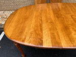 Cushman Colonial Furniture Solid Maple Dining Table with 2 Leaves