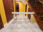 WHITE CALLIGARIS DINING ROOM SET EXTENDABLE TABLE AND 6 CHAIRS