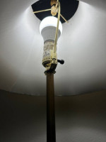30" TABLE LAMP-EXCELLENT CONDITION-GOLD METAL BASE-REG OR 3 WAY BULB