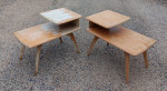 Mid century Modern Heywood Wakefield End Tables Matching Coffee Table