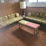 Bamboo couches, chair, end table, coffee table