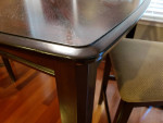 Cafe Height Kitchen Table with 6 Stool-high chairs