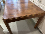 Dining Table -Modern Rectangular Oak with Extra 12" Leaf