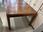Dining Table -Modern Rectangular Oak with Extra 12" Leaf