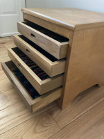 Table Cabinet Game Storage Solid Wood