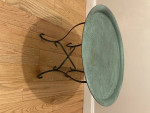 Table Side Metal 20"tall x 24" diameter