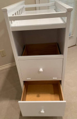 All Wood Baby Changing Table/White