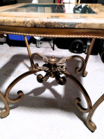 MARBLE END TABLE