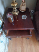 Queen Anne Style End Table with Drawer