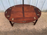 Chippendale Style Mahogany Butler’s Trau -Coffee Table by Herendon